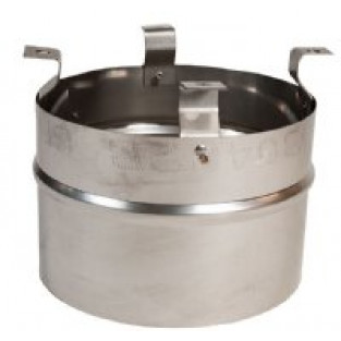 Z-Flex 8" Stainless Steel Aerocowl Round Base (2ARCORB08)