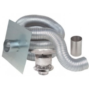 Z-Flex 8" x 45' Aluminum 2-Ply Chimney Liner Kit (2GACKIT0845)