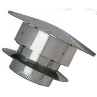 Z-Flex 5" Stainless Steel Deluxe Rain Cap (2RNCAPS05)
