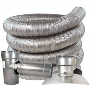 Z-Flex 5" x 25' All Fuel Stainless Steel Kit (2ZFLKIT0525)