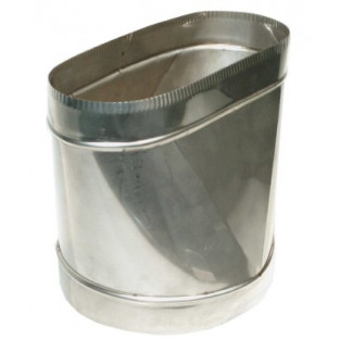 Z-Flex 7" Stainless Steel Round to Oval Adapter (2ZRROAX07)