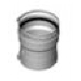 Z-Flex Z-Dens 6" Adaptor with High Temperature RTV Tube - Fulton Endura 6" to 6" - Stainless Steel (2ZDAEDR8)