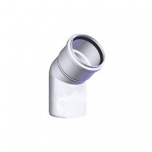 Z-Flex Z-Dens 3" 45 Degree Elbow - White (2ZDE345)