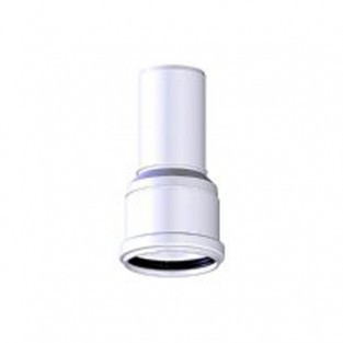 Z-Flex Z-Dens 5" Concentric Reducer - 4" to 5" - White (2ZDR65)