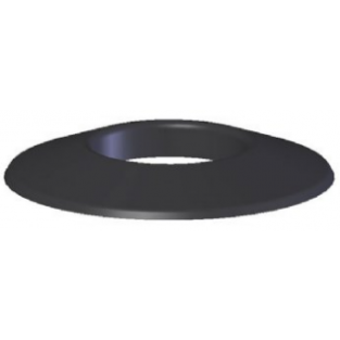 Z-Flex Z-Dens 2" Black Wall Plate (2ZDWPB2)