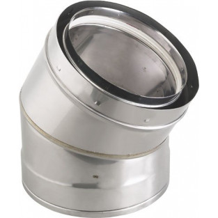 Z-Flex Z-Vent 5" x 45 Degree Elbow Stainless Steel Venting (2SVDE0545)