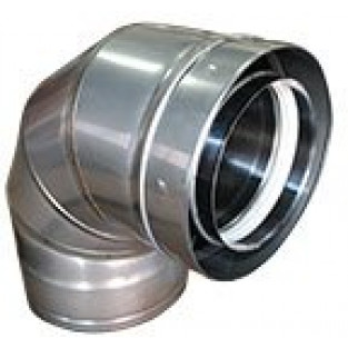 Z-Flex Z-Vent 20" x 90 Degree Elbow Stainless Steel Venting (2SVDE2090)