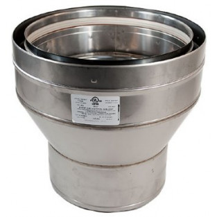 Z-Flex Z-Vent 5" to 7" Concentric Increaser Stainless Steel Venting (2SVDI0507)