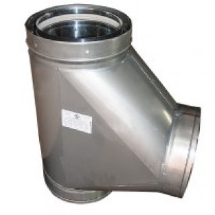 Z-Flex Z-Vent 12" Boot Tee Stainless Steel Venting (2SVDTBT12)
