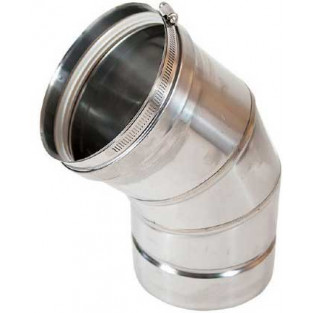 Z-Flex Z-Vent 8" x 45 Degree Elbow Stainless Steel Venting (2SVEE0845)