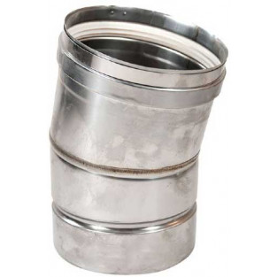 Z-Flex Z-Vent 14" x 15 Degree Elbow Stainless Steel Venting (2SVEE1415)