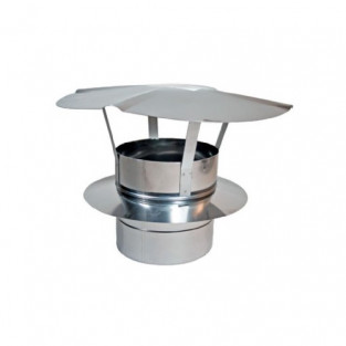 Z-Flex Z-Vent 9" Low Resistance Rain Cap Stainless Steel Venting (2SVSRC09)