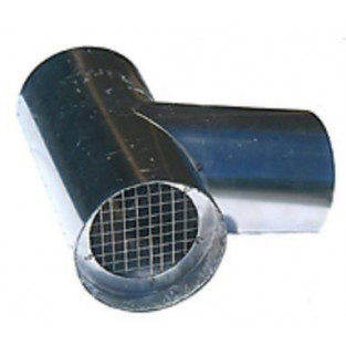 Z-Flex 4" Vent Termination Tee Stainless Steel Venting (2SVSTTF04)
