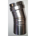 Z-Flex Z-Vent 4" x 15 Degree Elbow Stainless Steel Vent (2SVEEWCF0415)