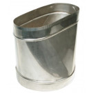 Z-Flex 6" Stainless Steel Round to Oval Adapter (2ZRROAX06)