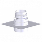 Z-Flex Z-Dens 3" Flexible Ceiling Plate to Concentric - Ventilated Chimney Air (2ZDCPC3)