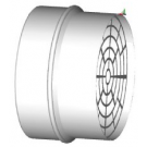 Z-Flex Z-Dens 2" End Screen - Stainless Steel (2ZDES2)