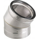 Z-Flex Z-Vent 18" x 45 Degree Elbow Stainless Steel Venting (2SVDE1845)