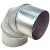 Z-Flex 10" Fixed Stainless Steel 90 Degree Elbow (2RE90XX10)