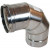 Z-Flex Z-Vent 18" x 90 Degree Elbow Stainless Steel Venting (2SVEE1890)