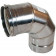 Z-Flex Z-Vent 14" x 90 Degree Elbow Stainless Steel Venting (2SVEE1490)